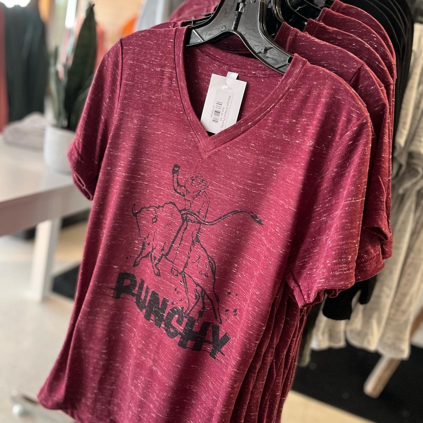 Heather Maroon Punchy Graphic Tee